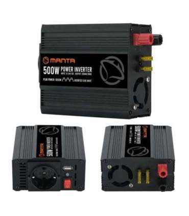 Manta MPI500M Power Inverter 500W/1000W DC to AC