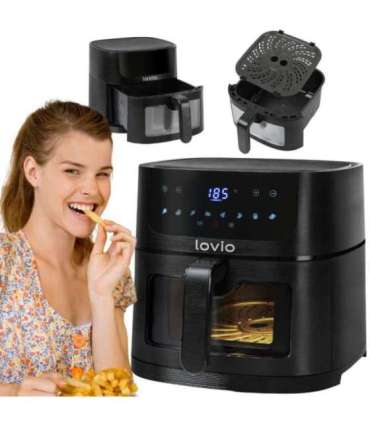 Lovio LVAF002BK PureFry XL Smart 6L Black