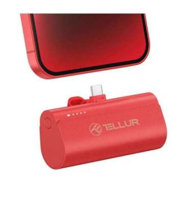 Tellur PD202 Powerbank 5000mAh red