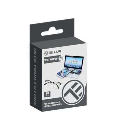 Tellur wet wipes for optical surfaces 10pcs set
