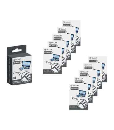 Tellur wet wipes for optical surfaces 10pcs set