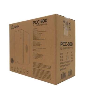 Sbox PCC-500 Black ATX