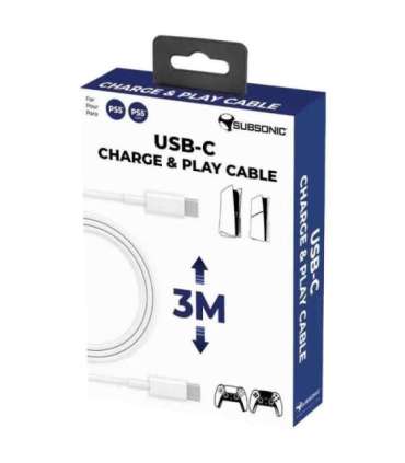Subsonic USB-C Charge and Play cable for PS5