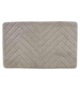 Beldray LA032647LGRYUFFEU7 Antibac Chevron Memory Foam Bath Mat
