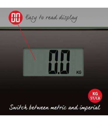 Salter 9205 BK3RCEU16 Large Display Glass Electric Scale Black