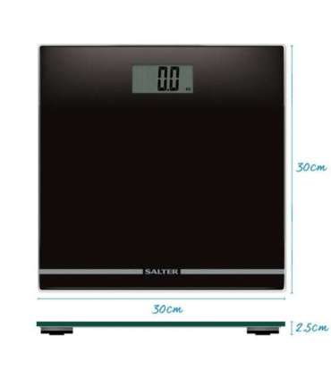 Salter 9205 BK3RCEU16 Large Display Glass Electric Scale Black