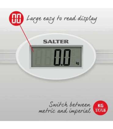 Salter 9018S SV3RCFEU16 Glass Electronic Bathroom Scale