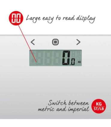 Salter 9113 SV3RAREU16 Compact Glass Analyser Bathroom Scales - Silver