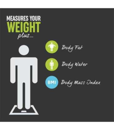 Salter 9113 SV3RAREU16 Compact Glass Analyser Bathroom Scales - Silver