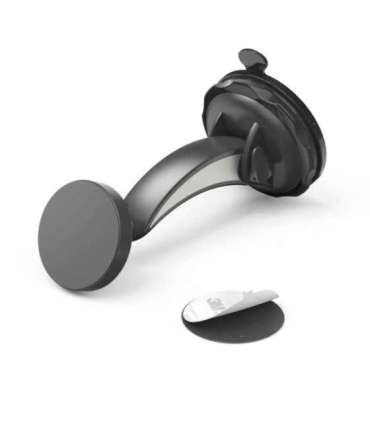 Hama 00201512 Magnet Car Mobile Phone Holder with Suction Cup, 360 Rotation Universal