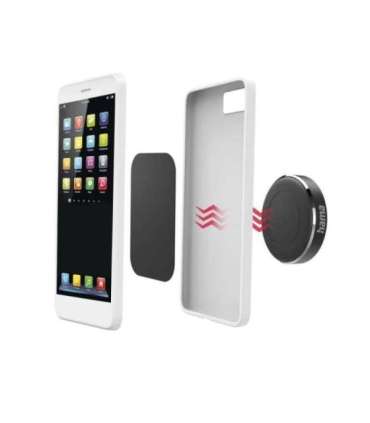 Hama 00201518 Magnet Car Mobile Phone Holder for Dashboard, 360 Rotation Universal