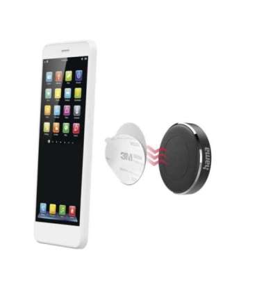 Hama 00201518 Magnet Car Mobile Phone Holder for Dashboard, 360 Rotation Universal