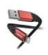 Hama 00201538 Extreme Charging Cable USB-A - Lightning 1.5m Nylon black/red