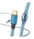 Hama 00201555 Reflective Charging Cable, USB-A - Micro-USB 1.5m Nylon blue