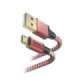 Hama 00201556 Reflective Charging Cable, USB-A - Micro-USB 1.5m Nylon red