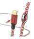 Hama 00201556 Reflective Charging Cable, USB-A - Micro-USB 1.5m Nylon red