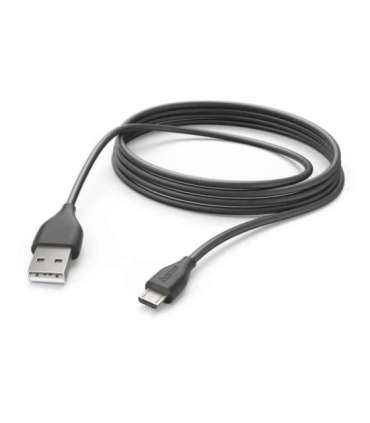 Hama 00201588 Charging Cable, USB-A - Micro-USB 3m black