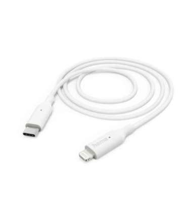Hama 00201598 Charging Cable, USB-C - Lightning 1m white