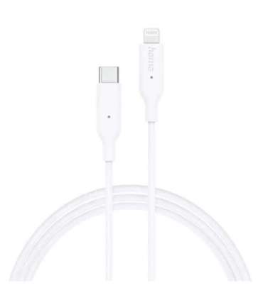 Hama 00201598 Charging Cable, USB-C - Lightning 1m white