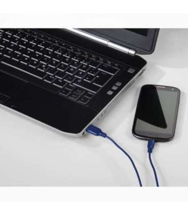 Hama 00135785 Flexi-Slim USB-C Cable 0.75m Blue