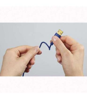 Hama 00135785 Flexi-Slim USB-C Cable 0.75m Blue