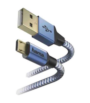 Hama 00178289 Cable USB 1,5 m USB 2.0 USB A Micro-USB B Blue