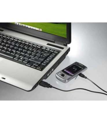 Hama 00173610 Charging/Data Cable, Micro-USB 1.4m Black