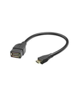 Hama 00173892 USB 2.0 Adapter Cable, OTG micro B plug - A socket 15cm black