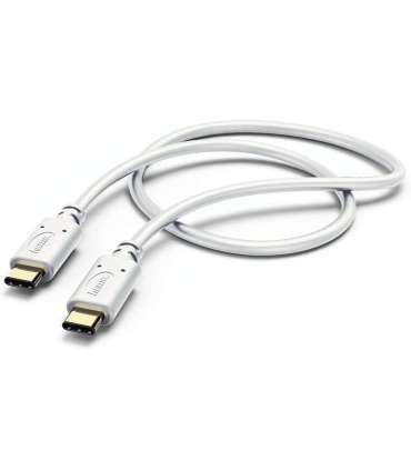 Hama 00183328 Charging/Data Cable, USB Type-C - USB Type-C 1.5m White