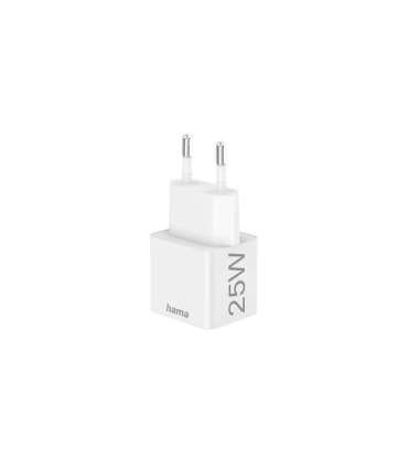 Hama 00201652 Charger 220V USB-C PD/Qualcomm 25W White