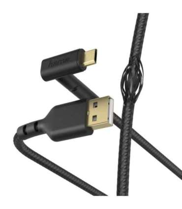Hama 00187215 Stand Charging/Data Cable, Micro-USB 1.5m black