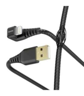 Hama 00187221 Gamer Charging/Data Cable, USB-A - Lightning 1.5m, Black