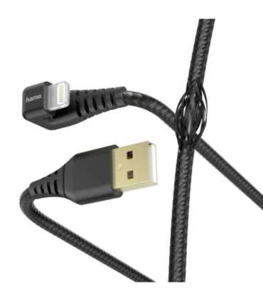 Hama 00187221 Gamer Charging/Data Cable, USB-A - Lightning 1.5m, Black