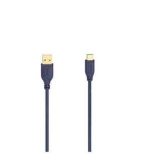 Hama 00200635 Flexi-Slim USB-C Cable 0.75m Blue Depths