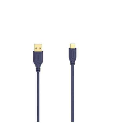 Hama 00200635 Flexi-Slim USB-C Cable 0.75m Blue Depths