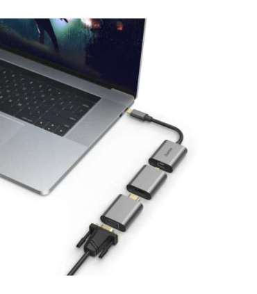 Hama 00200306 6in1 Adapter Connect2Go, USB-C, Mini-DisplayPort, HDMI, VGA