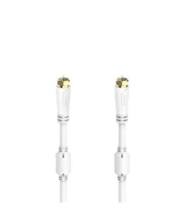 Hama 00205251 SAT Connection Cable, F-Plug - F-Plug, Gold-Plated 1.5m 100dB