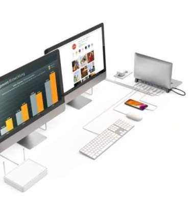 Hama 00200145 USB-C-Docking-Station Connect2Office