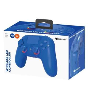 Subsonic Wireless Led Controller Blue for PS4/PC