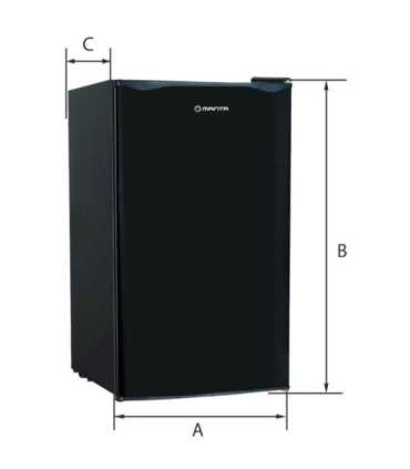 Manta MM520PB Fridge 91L Black