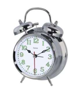 Hama 00186326 Nostalgia Alarm Clock Silver