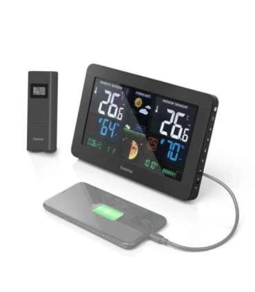 Hama 00186380 Weather station Premium Black