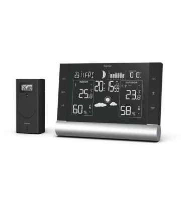 Hama 00186418 Black Line Plus Weather Station black