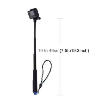 Selfie Stick Puluz for sports cameras (black)