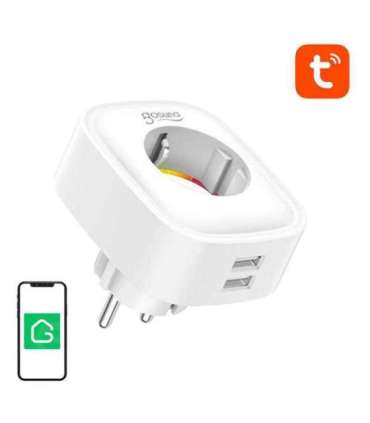 Smart plug WiFi Gosund SP112 2xUSB, 16A, Tuya