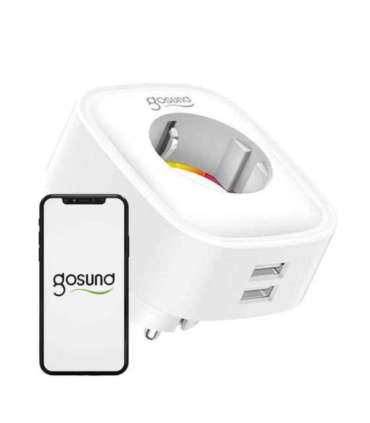 Smart plug WiFi Gosund SP112 2xUSB, 16A, Tuya