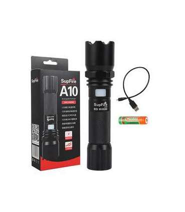 Flashlight Superfire A10, 550lm, USB