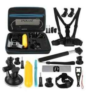 Puluz 20 in 1 Accessories Ultimate Combo Kits for sports cameras PKT11