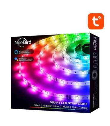 Smart WiFi RGB LED light strip NiteBird SL3 (2x5m), Tuya