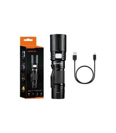 Flashlight Superfire X60-T, 1500lm, USB